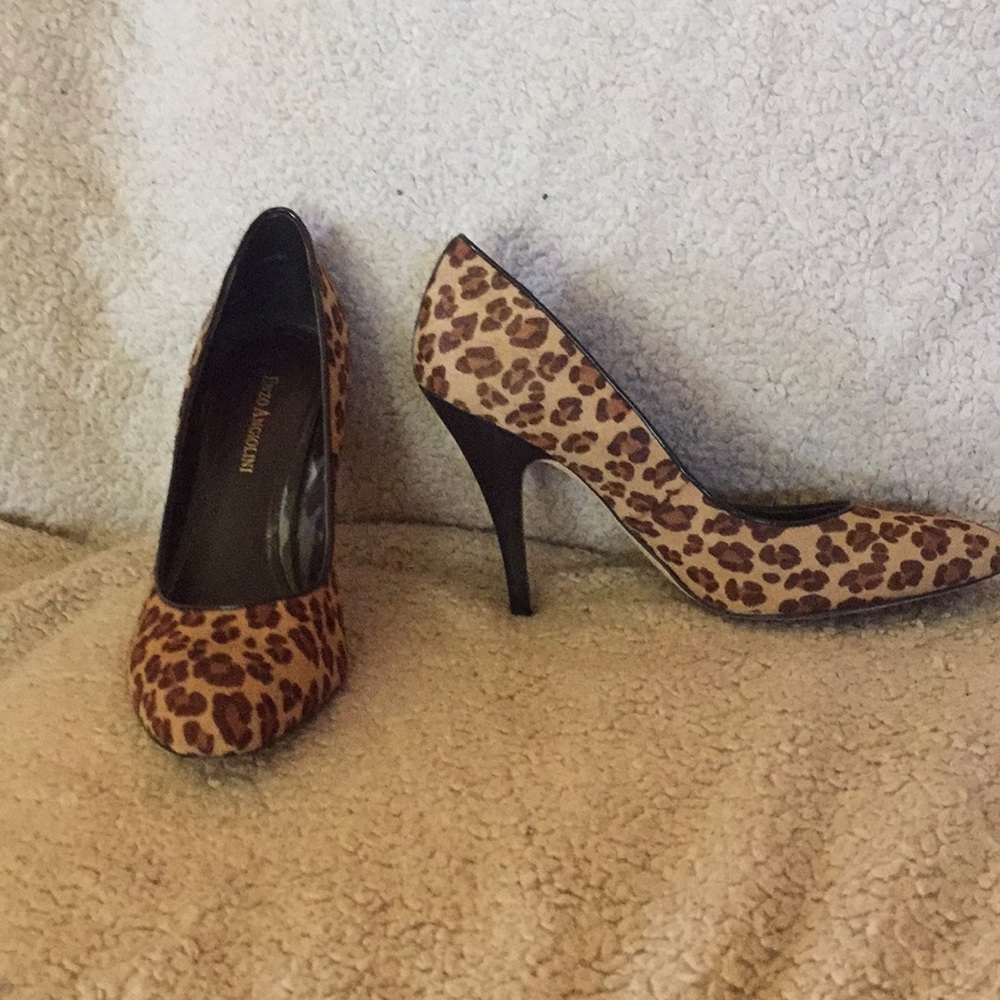 Leopard high heels